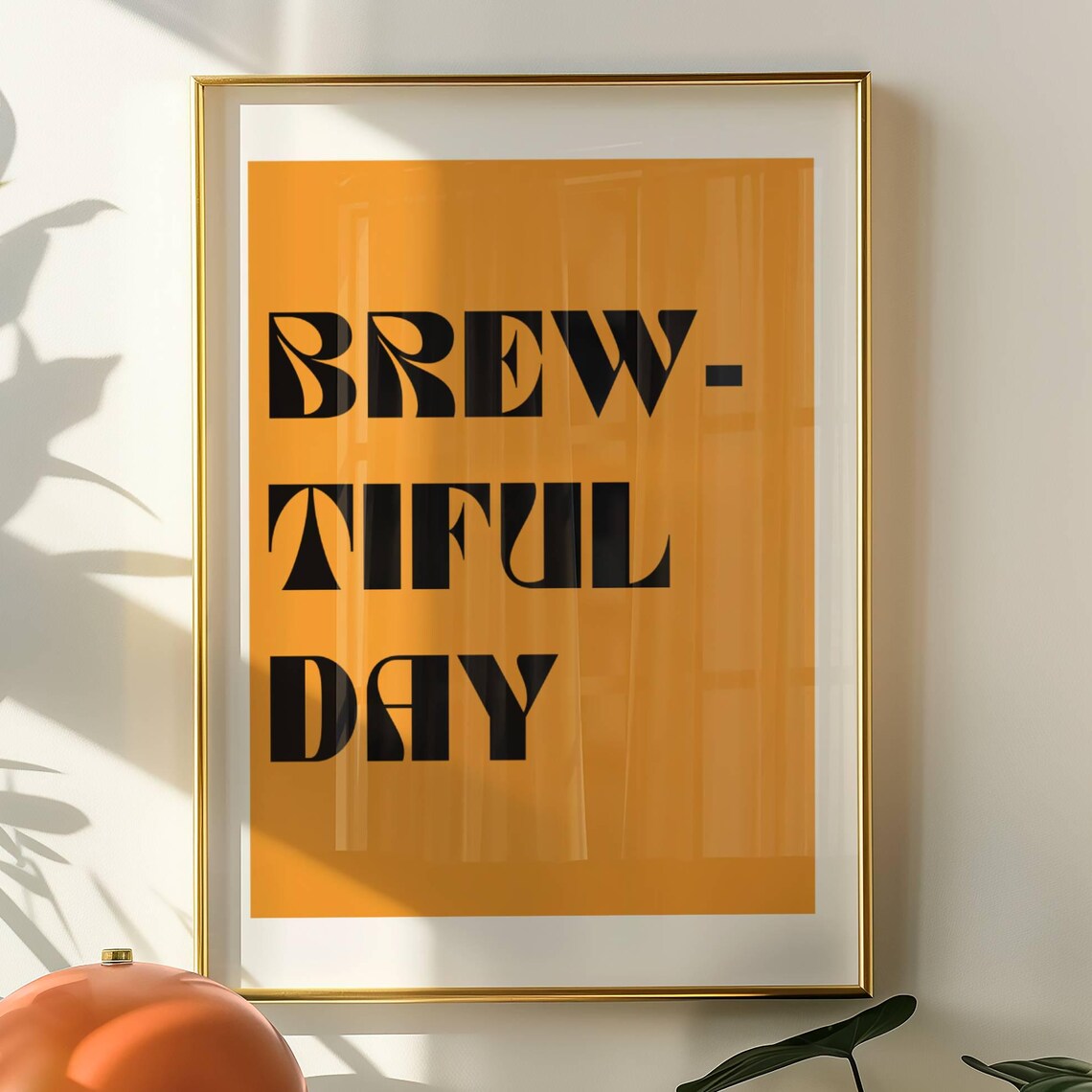 Modern Minimalist Abstract Kitchen Coffee Lovers Poster