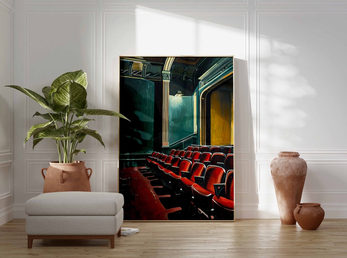 Vintage Movie Theatre Poster, Retro Cinema Art Print - Image 3