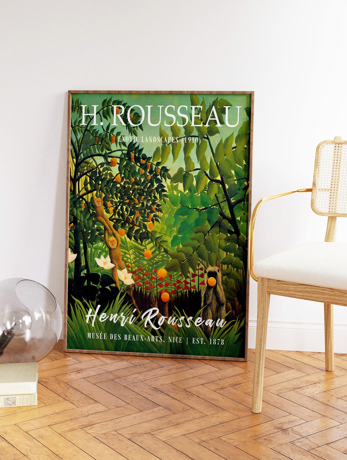 Henri Rousseau Exotic Landscapes Tropical Jungle Monkeys Art Print - Image 3
