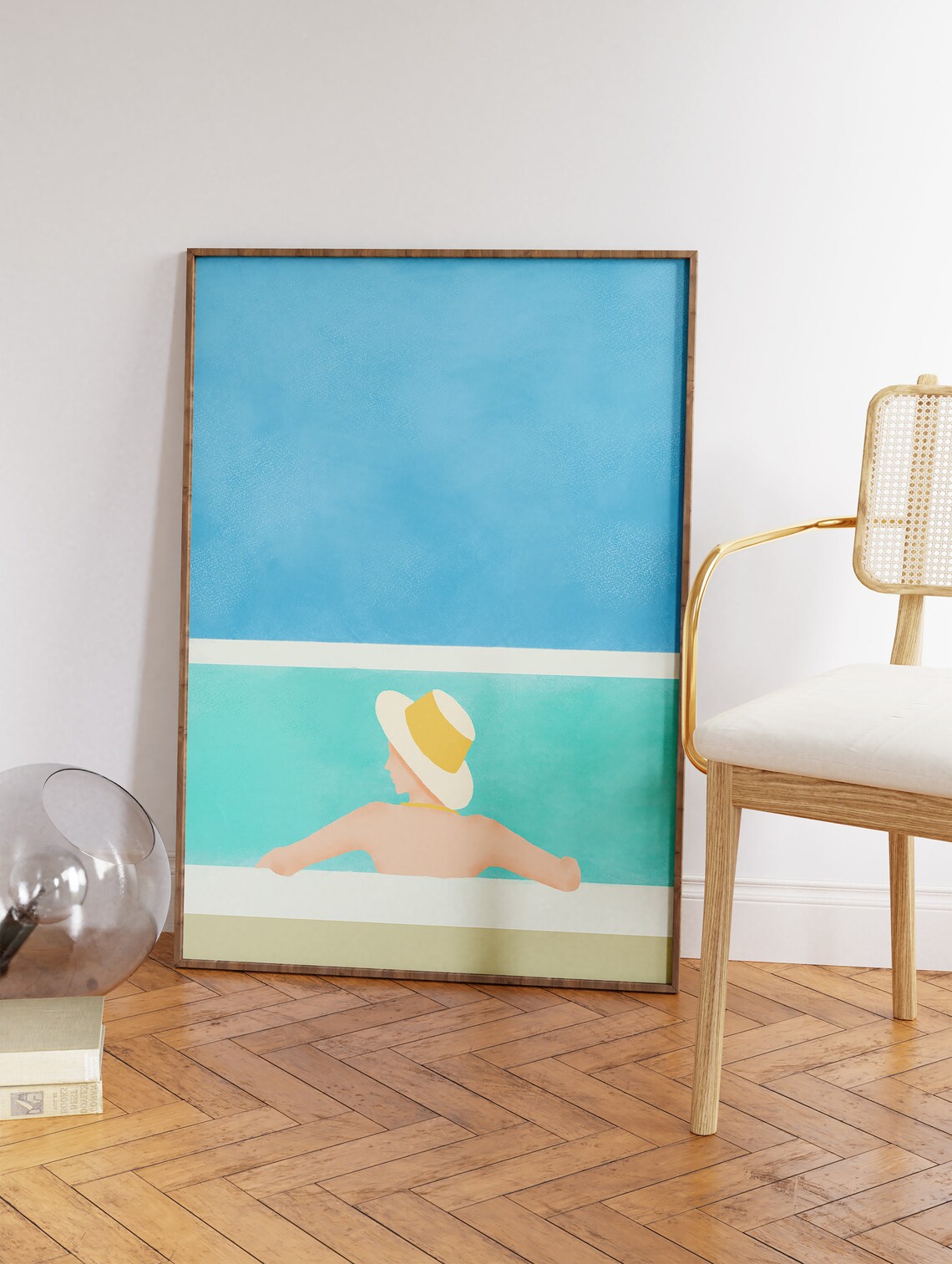 Swimming Pool Art Print, Summer Pool Wall Art - Image 3