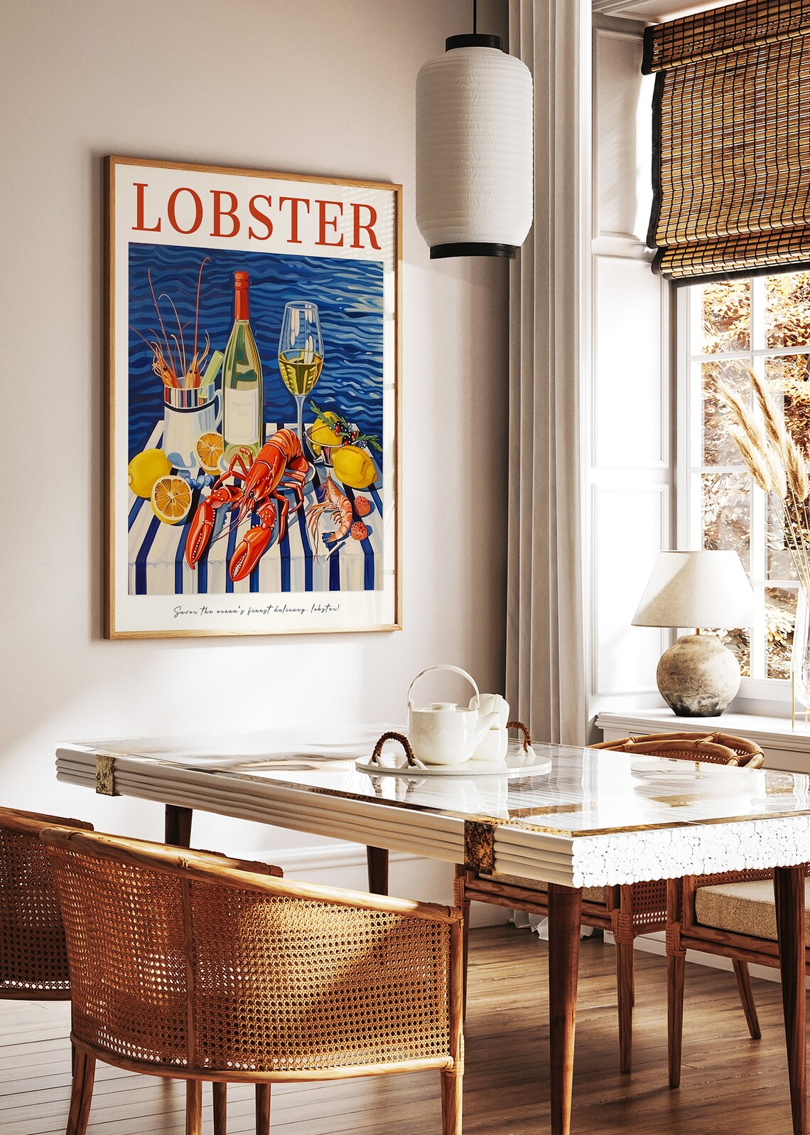 Lobster Vintage Food Print, Seafood Kitchen Decor - Image 2