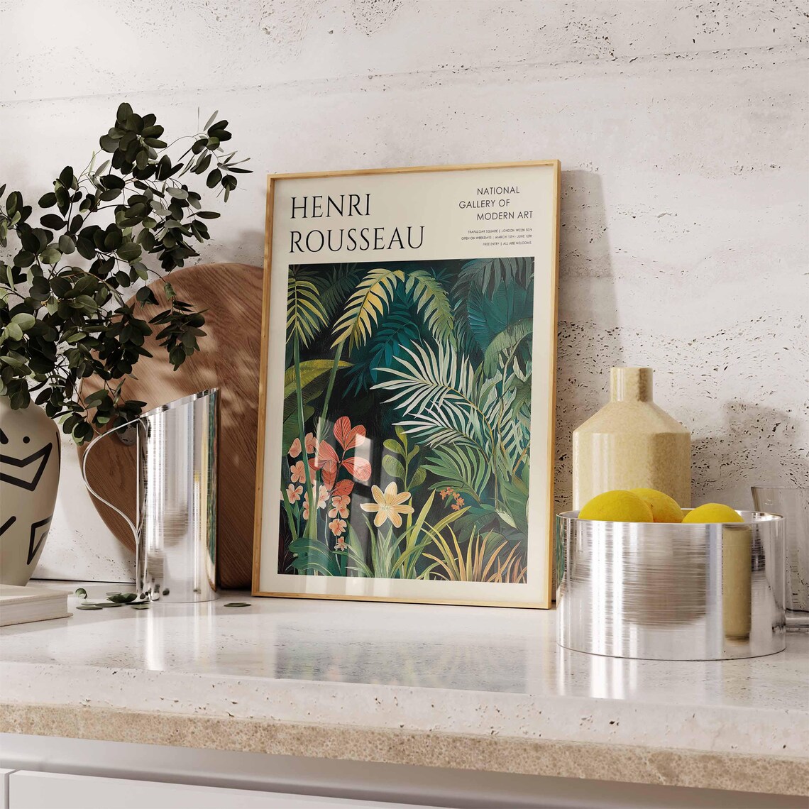 Henri Rousseau Jungle Night National Gallery Exhibition Poster - Image 4