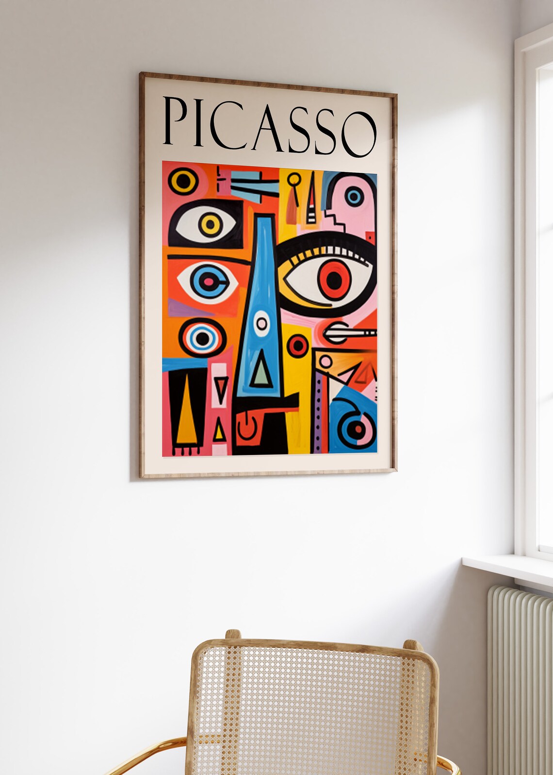 Picasso Abstract Faces Boho Retro Art Print - Image 3