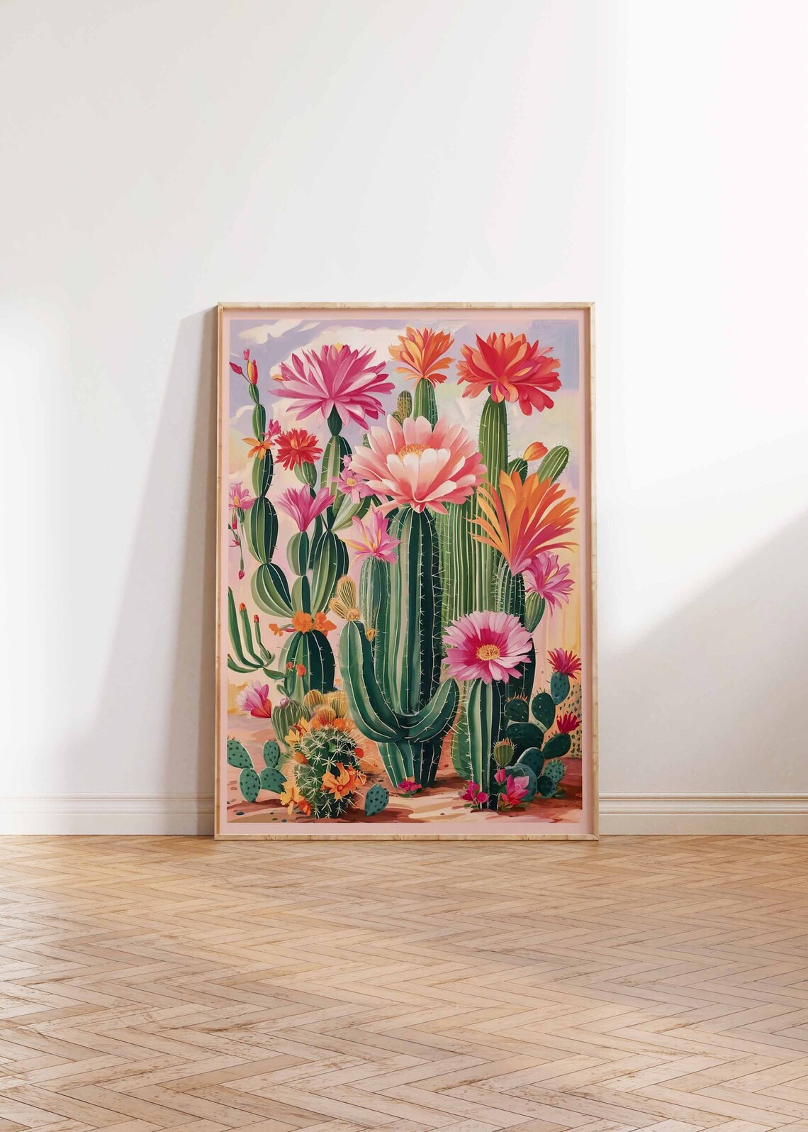 Vintage Mexican Cactus Travel Poster, Latin Decor - Image 3