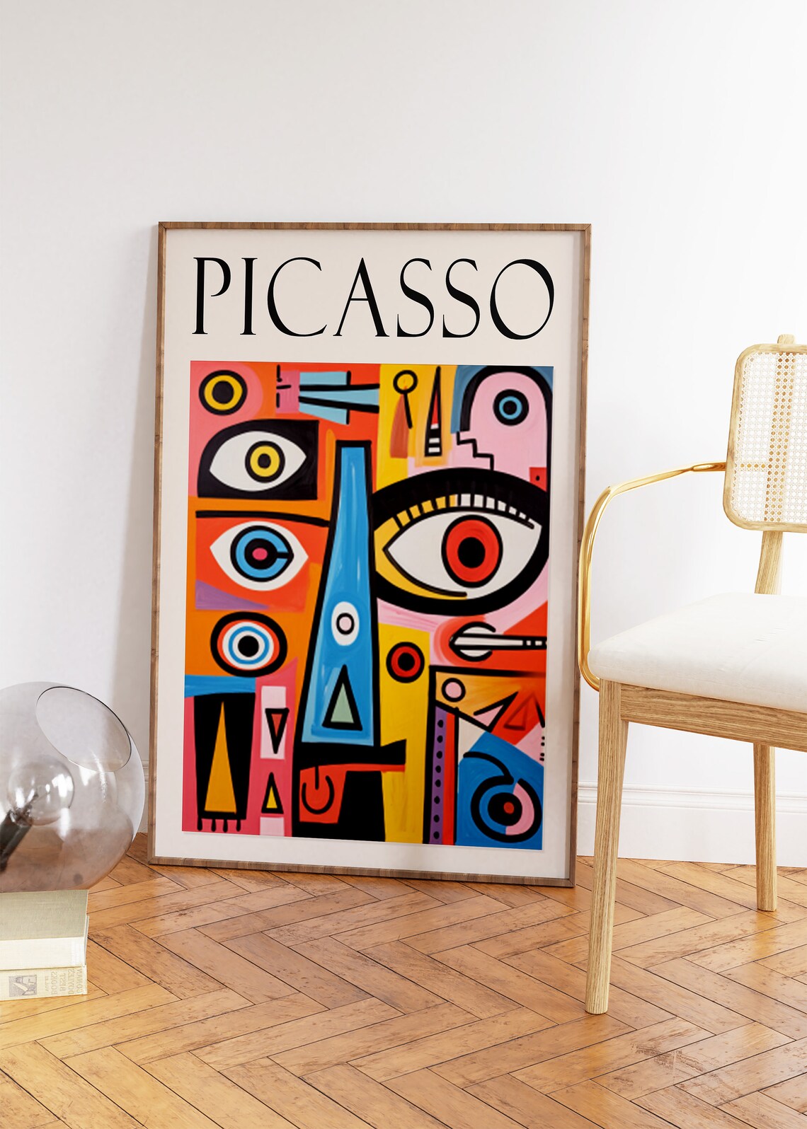 Picasso Abstract Faces Boho Retro Art Print - Image 2