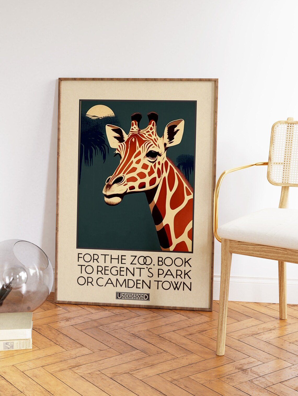 London Zoo Vintage Travel Poster Art Print - Image 2