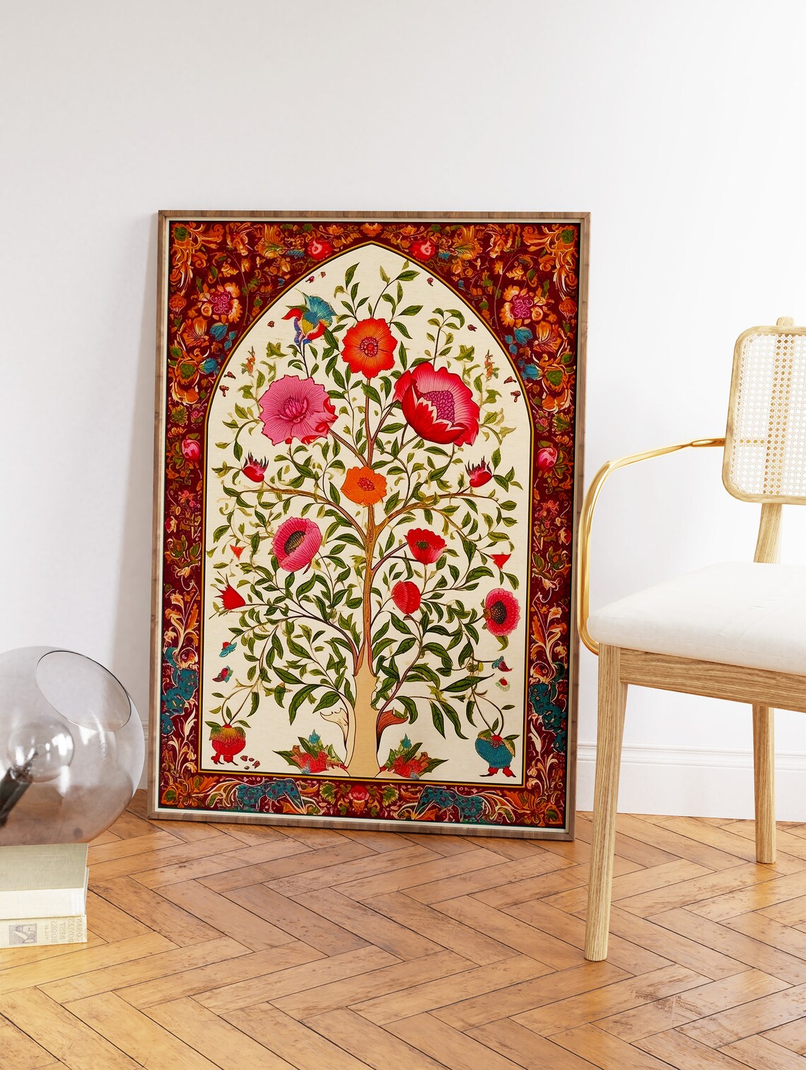 Islamic Floral Art Arabic Calligraphy Poster Print - Image 2