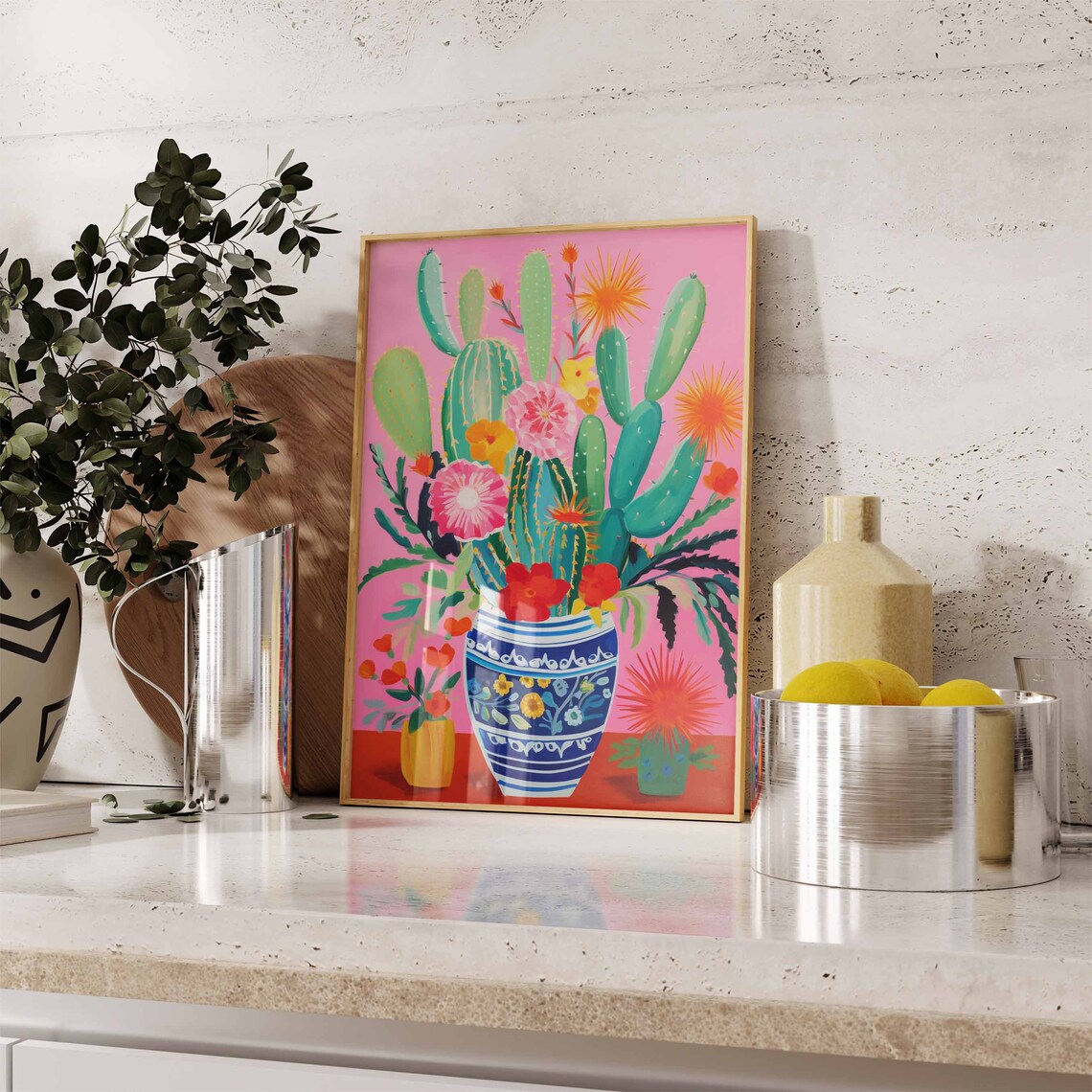 Mexican Cactus Vintage Poster, Latin Decor - Image 3