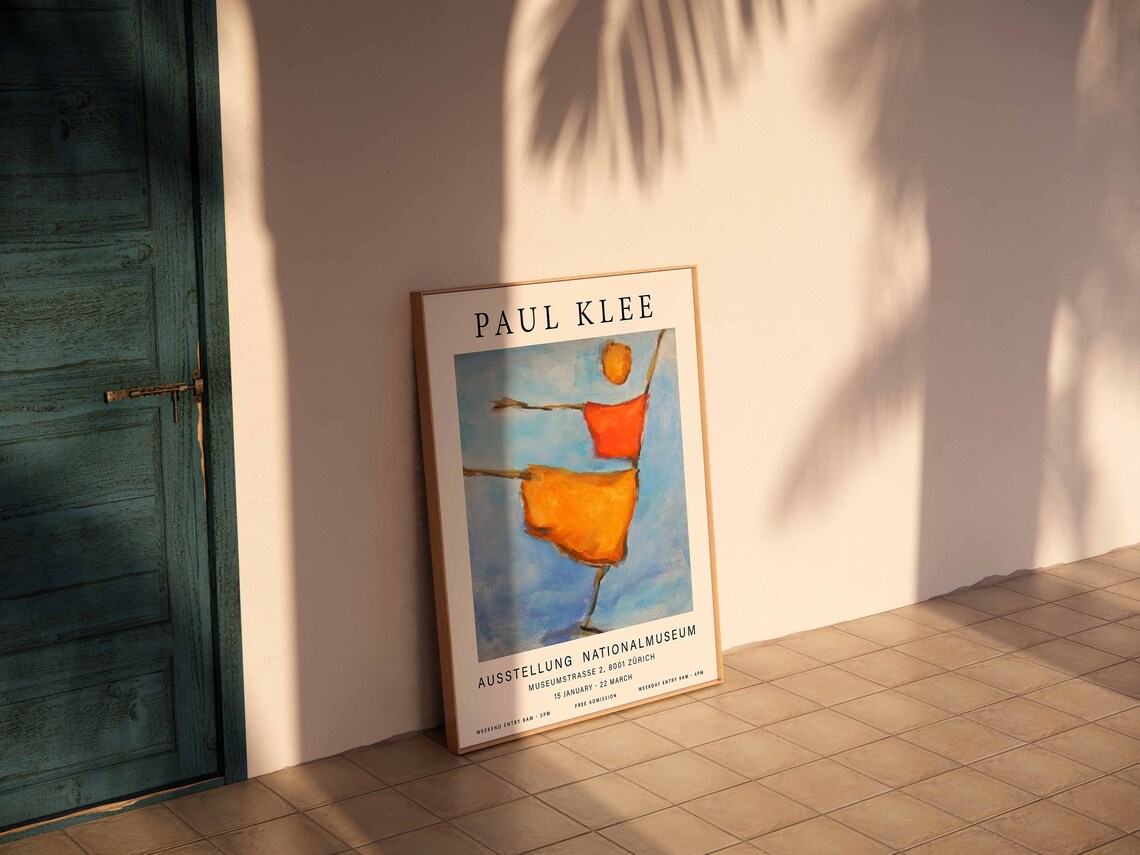 Paul Klee Exhibition Poster, Abstract Modernist Print - Image 2