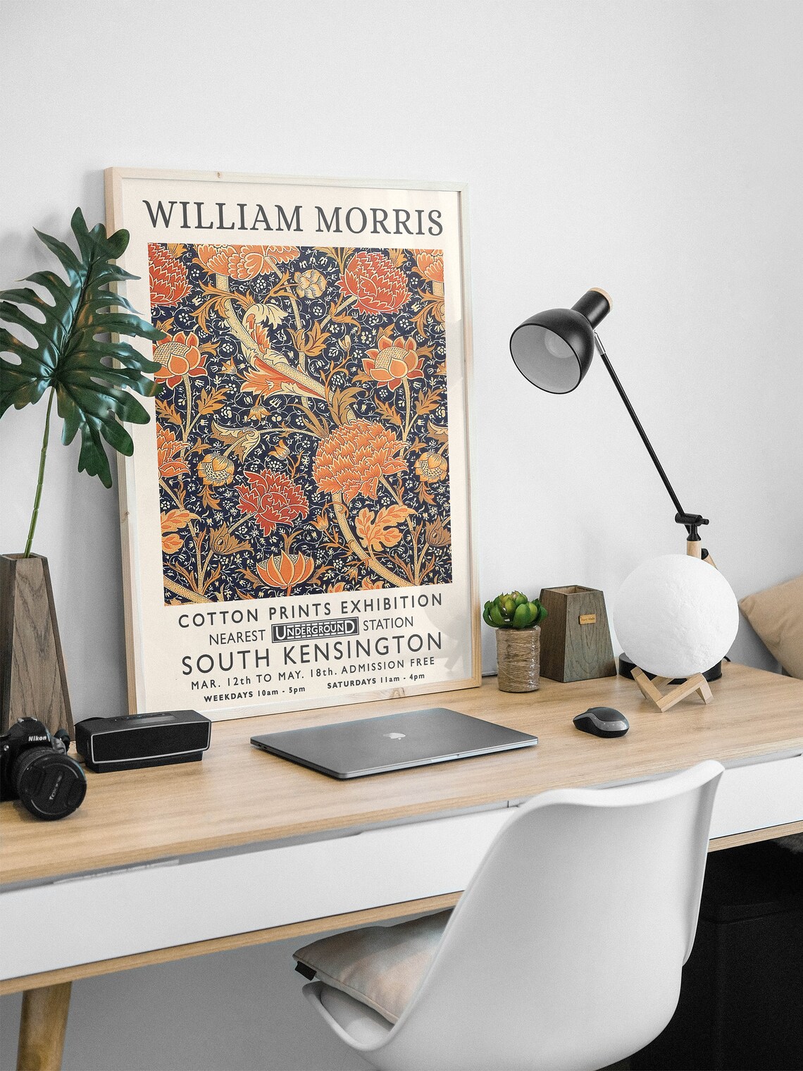 William Morris Exhibition Vintage Poster Print - Image 2