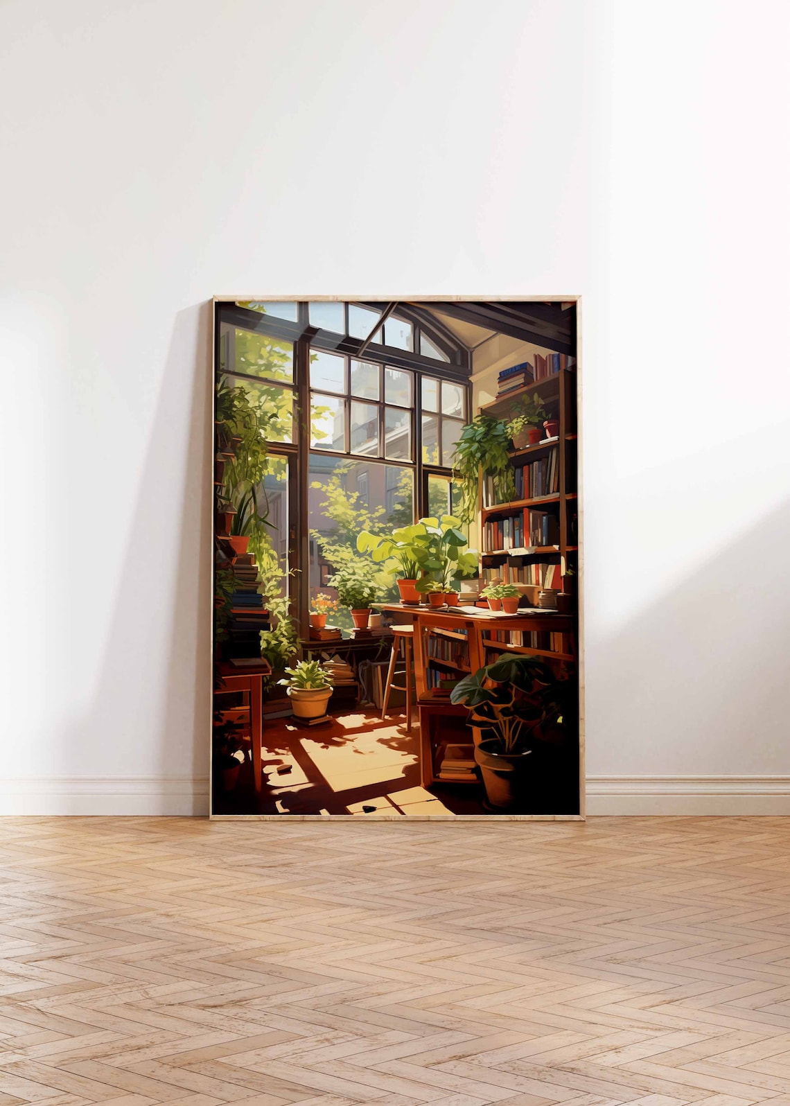Vintage Library Book Shop Poster, Reading Gift - Image 3