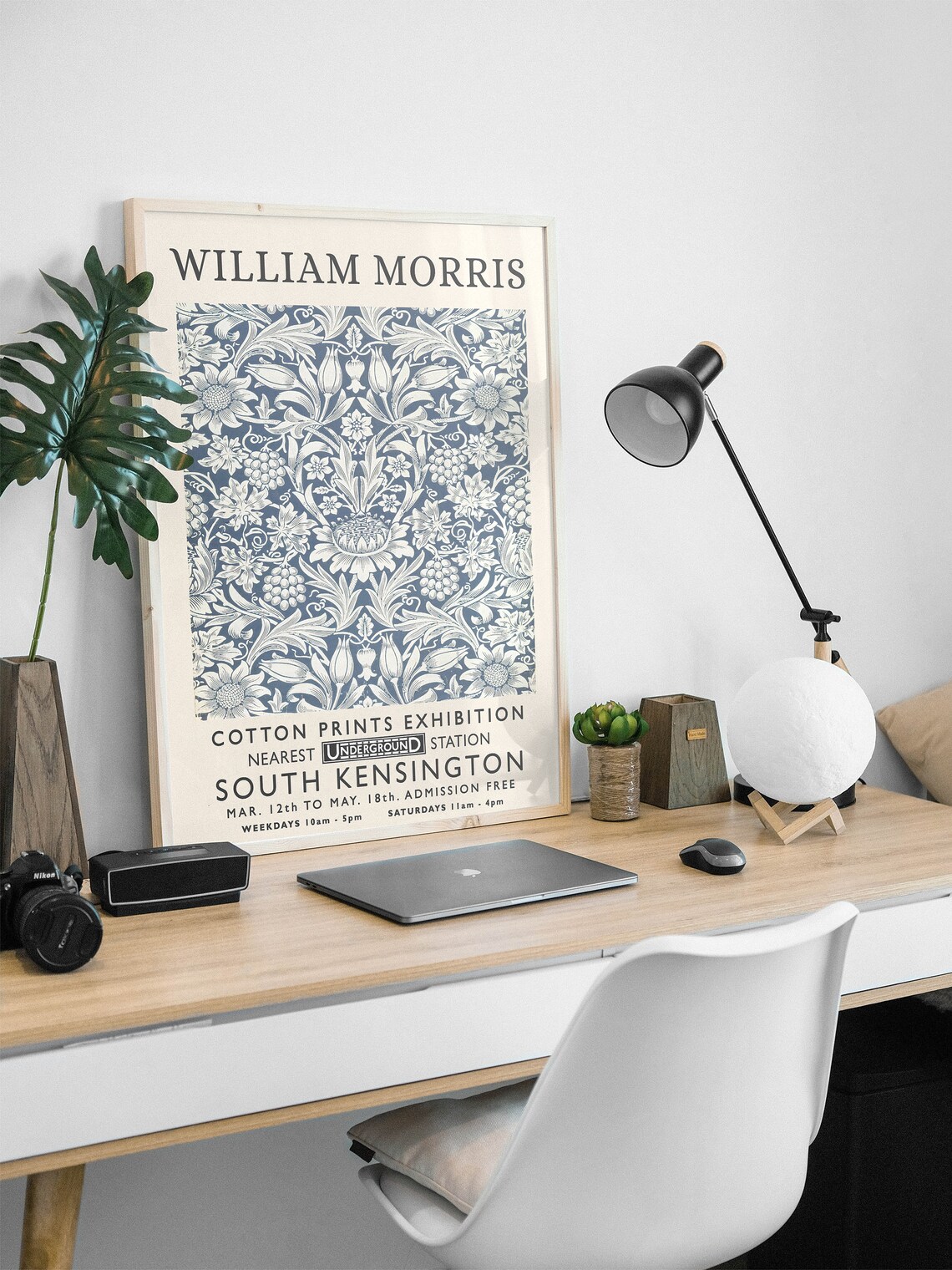 William Morris Exhibition Print, Vintage Textiles Poster - Image 2