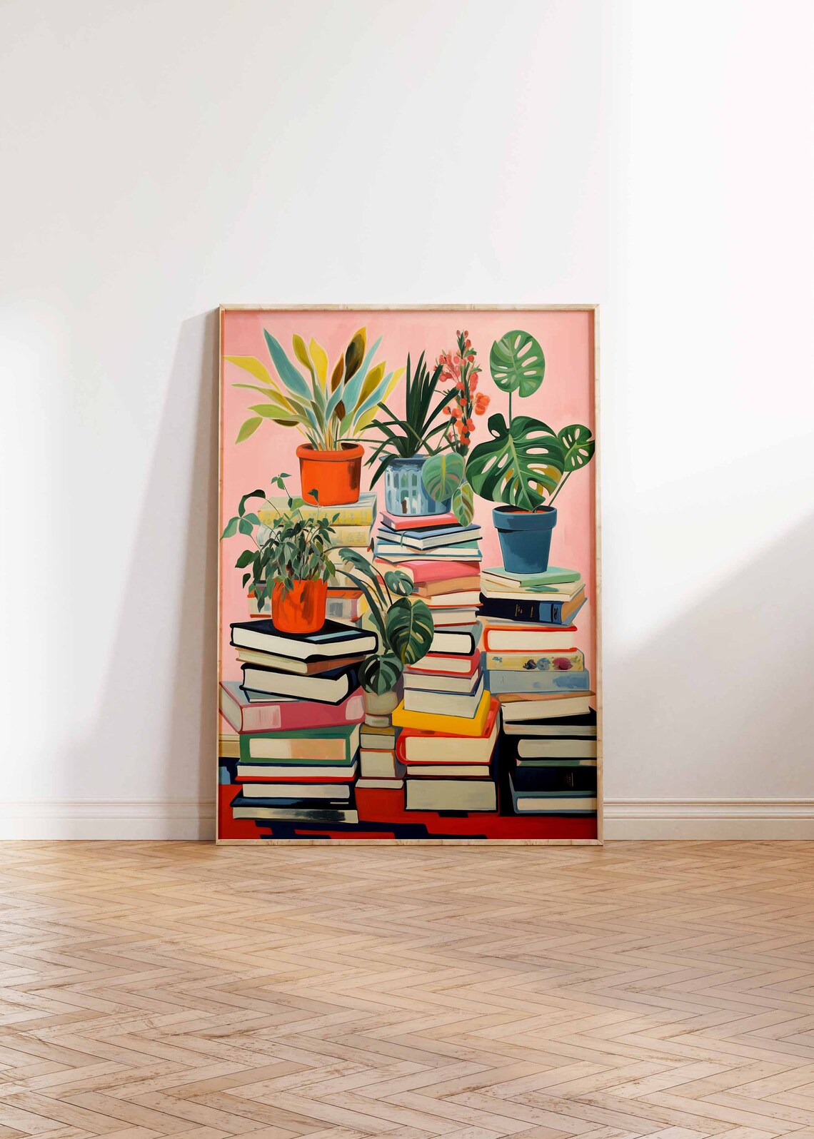 Vintage Library Poster, Antique Book Shop Art Print - Image 3
