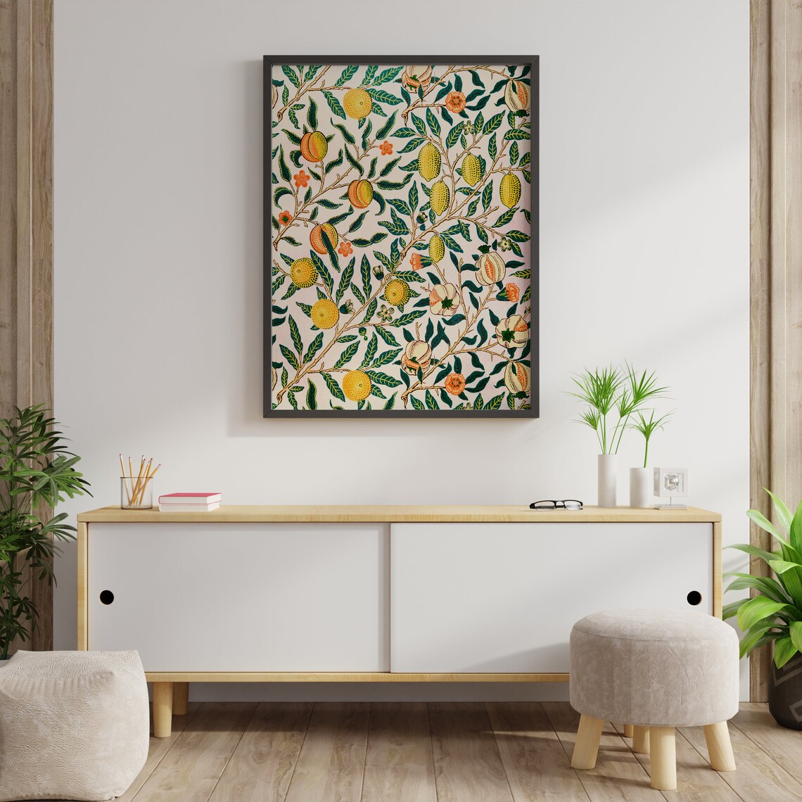 William Morris Vintage Floral Fruit Art Print - Image 2