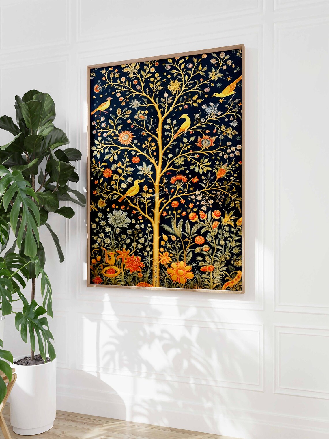 Indian Floral Print, Traditional Pattern Art Print - Image 3