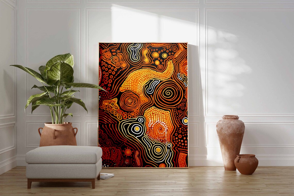 Aboriginal Cultural Wall Art, Australian Poster Print - Image 3