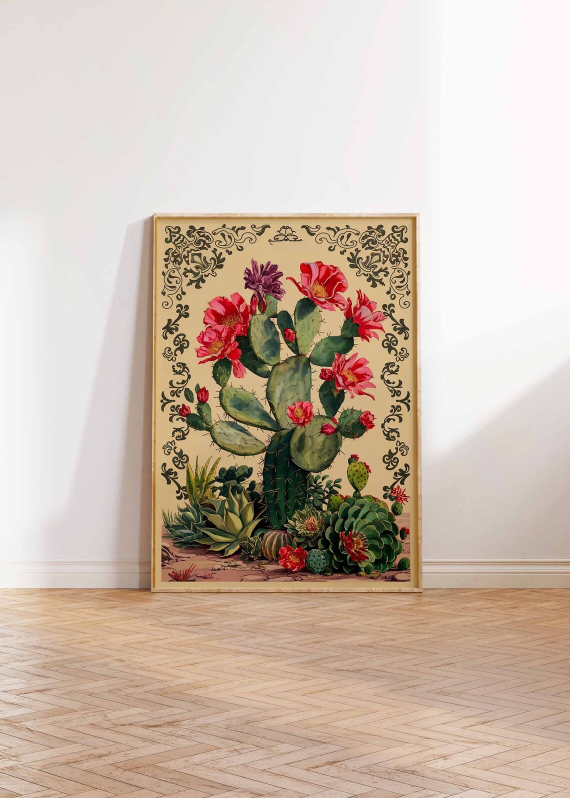 Vintage Mexican Cactus Poster Print, Mexican Decor - Image 3
