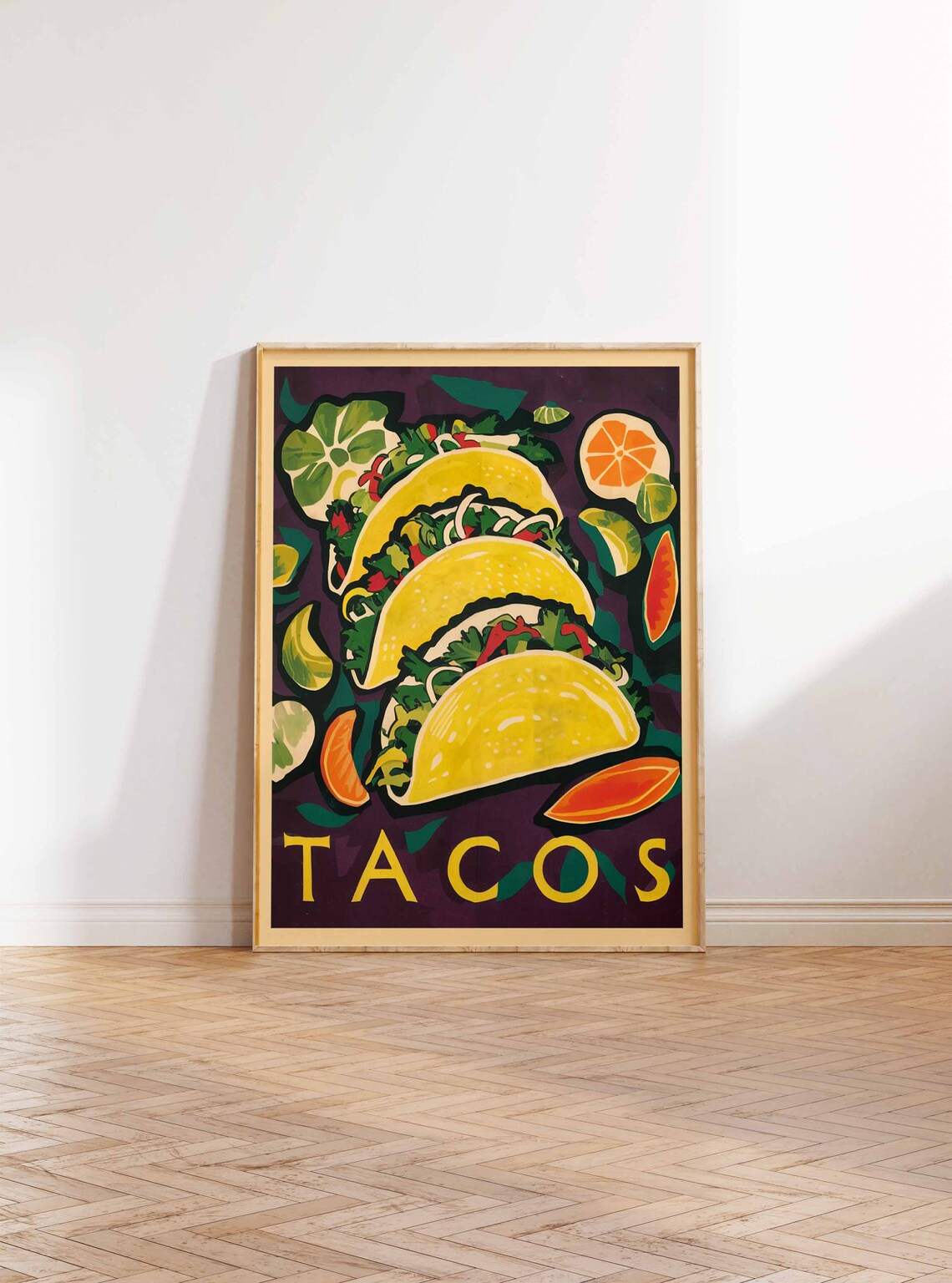 Tacos Mexican Food Poster, Kitchen and Cafe Decor - Image 2