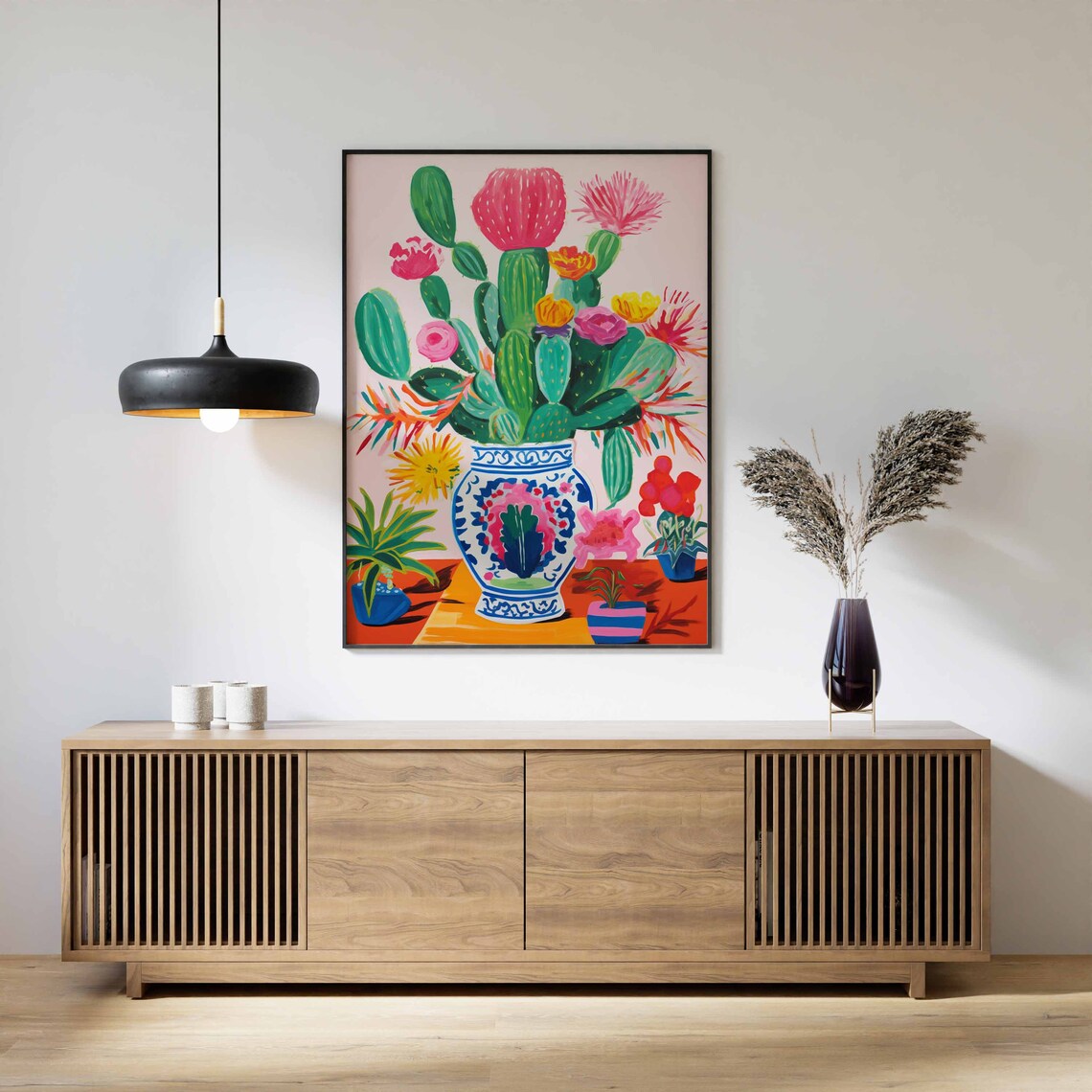 Vintage Mexican Cactus Poster, Latin Cultural Decor - Image 3