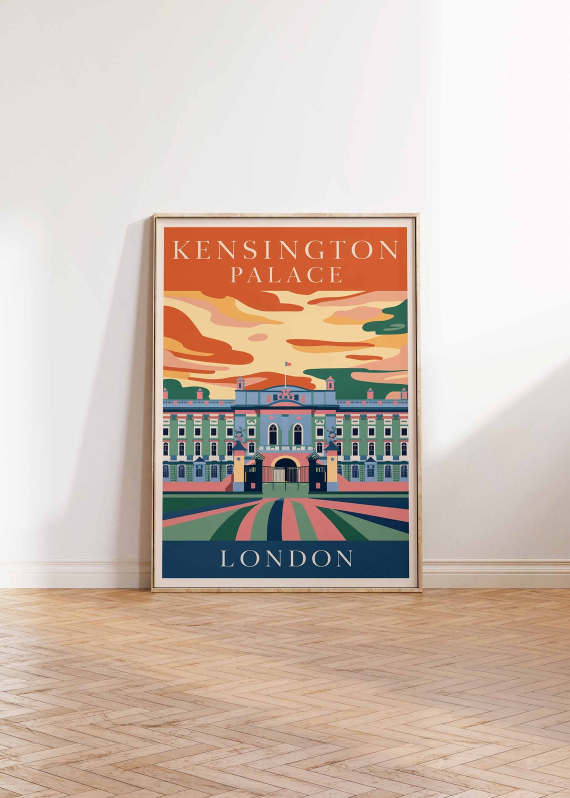 Kensington Palace Poster London Print London Art London Poster London Travel Print William Morris Print Vintage Decor - Image 2