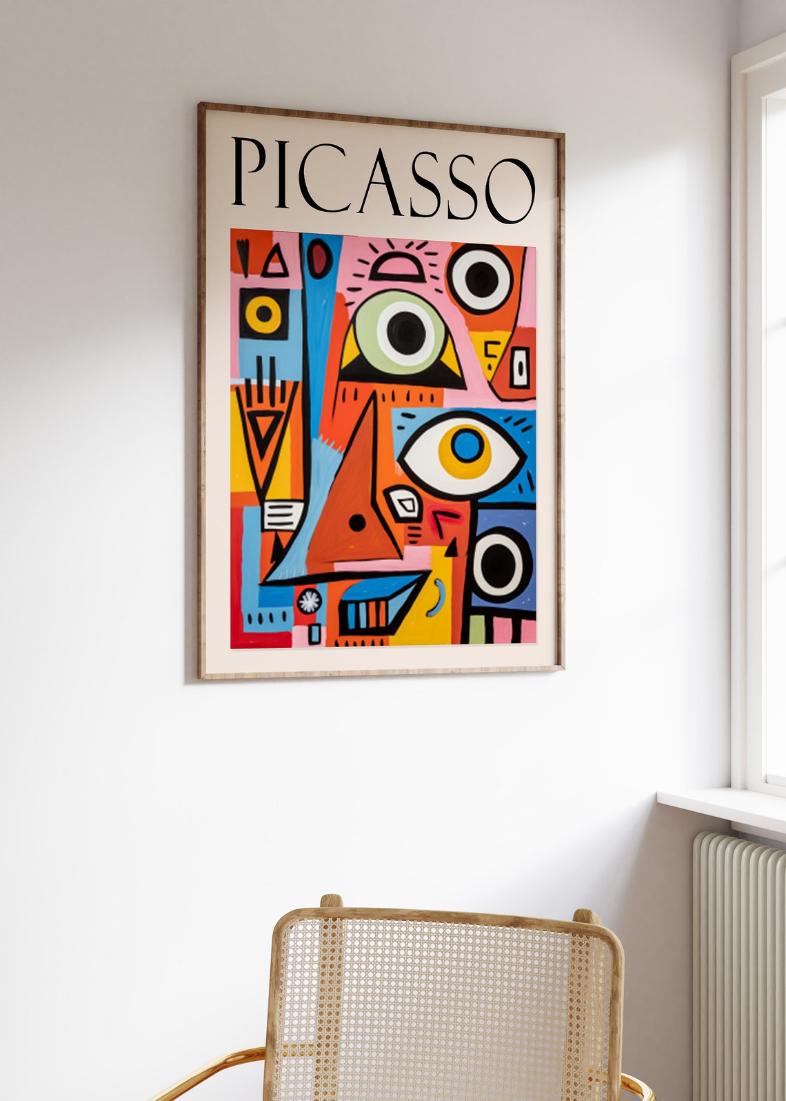 Picasso Abstract Faces Colorful Modern Cubist Style Gallery Poster - Image 3