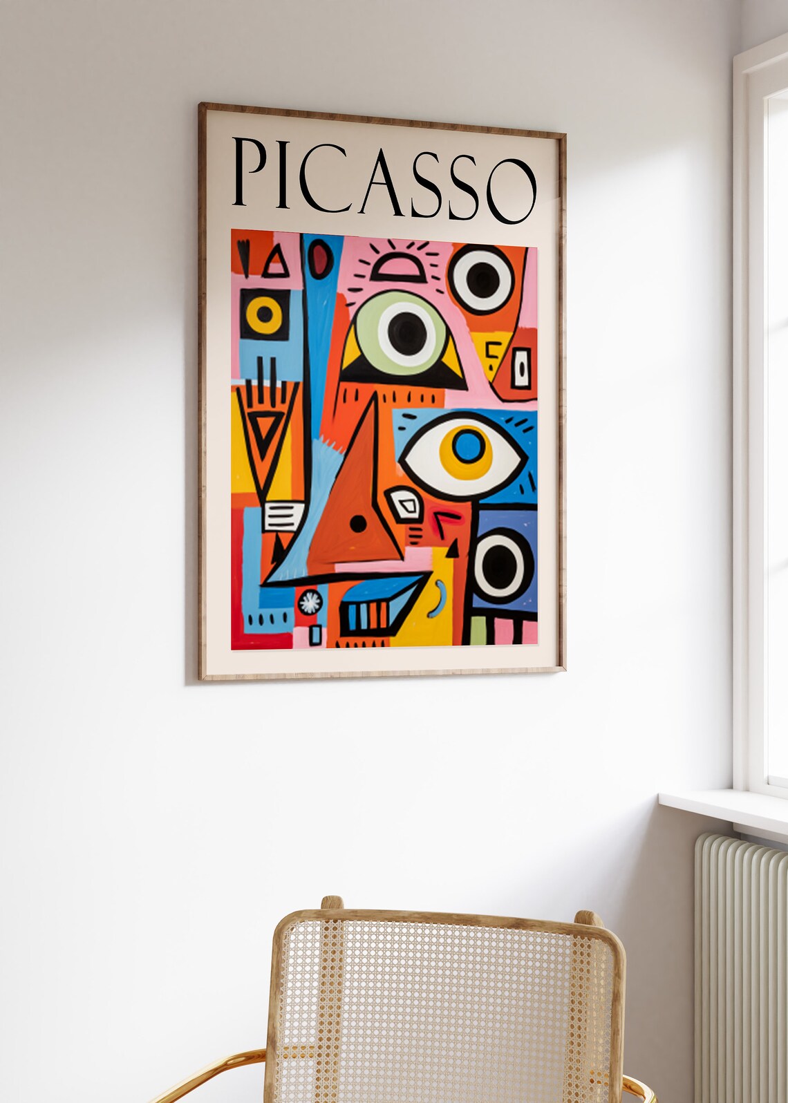 Picasso Abstract Faces Exhibition Poster Boho Wall Print Picasso Wall Art Decor Retro Abstract Art Retro Wall Print - Image 3