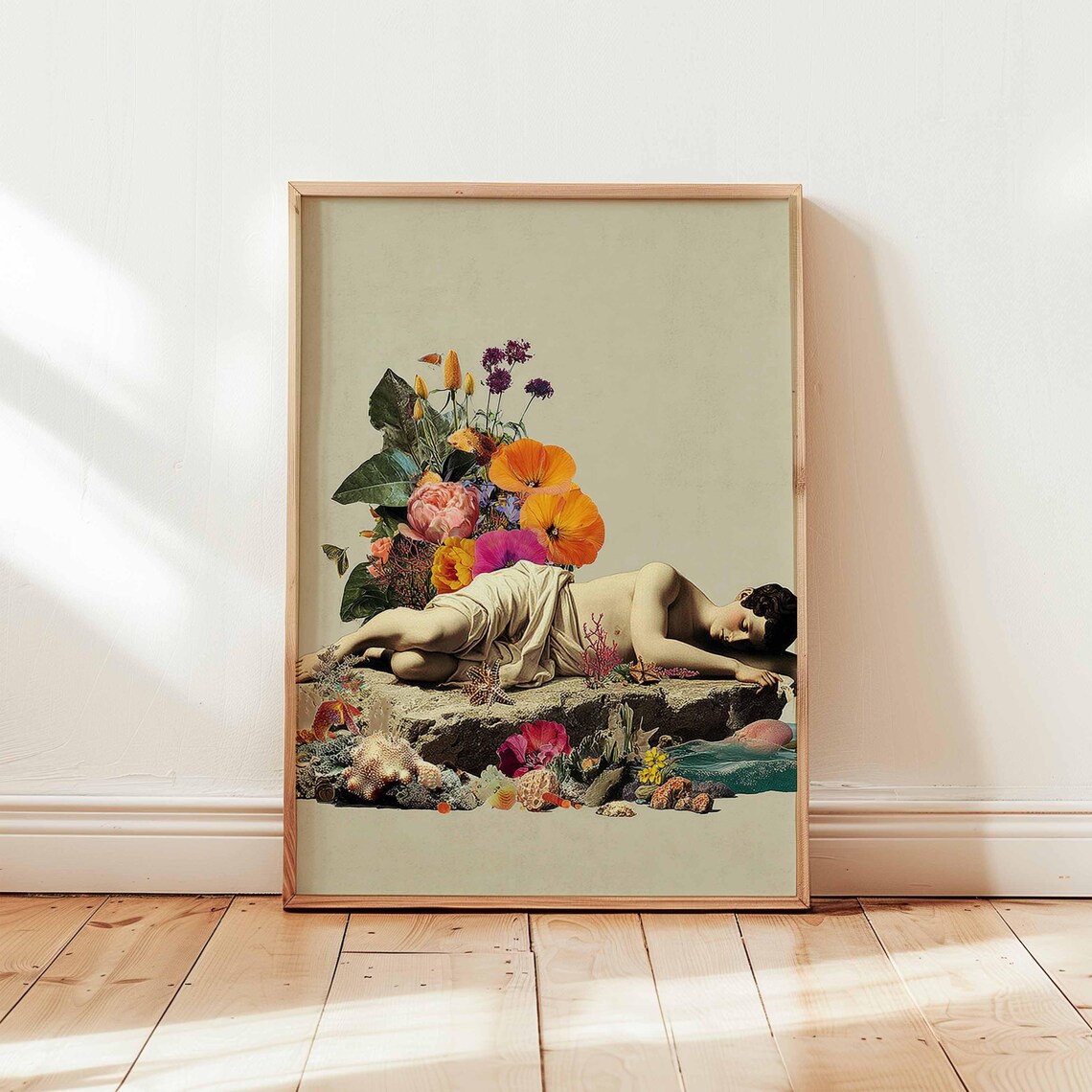 Human Anatomy Poster, Vintage Medical Art Print