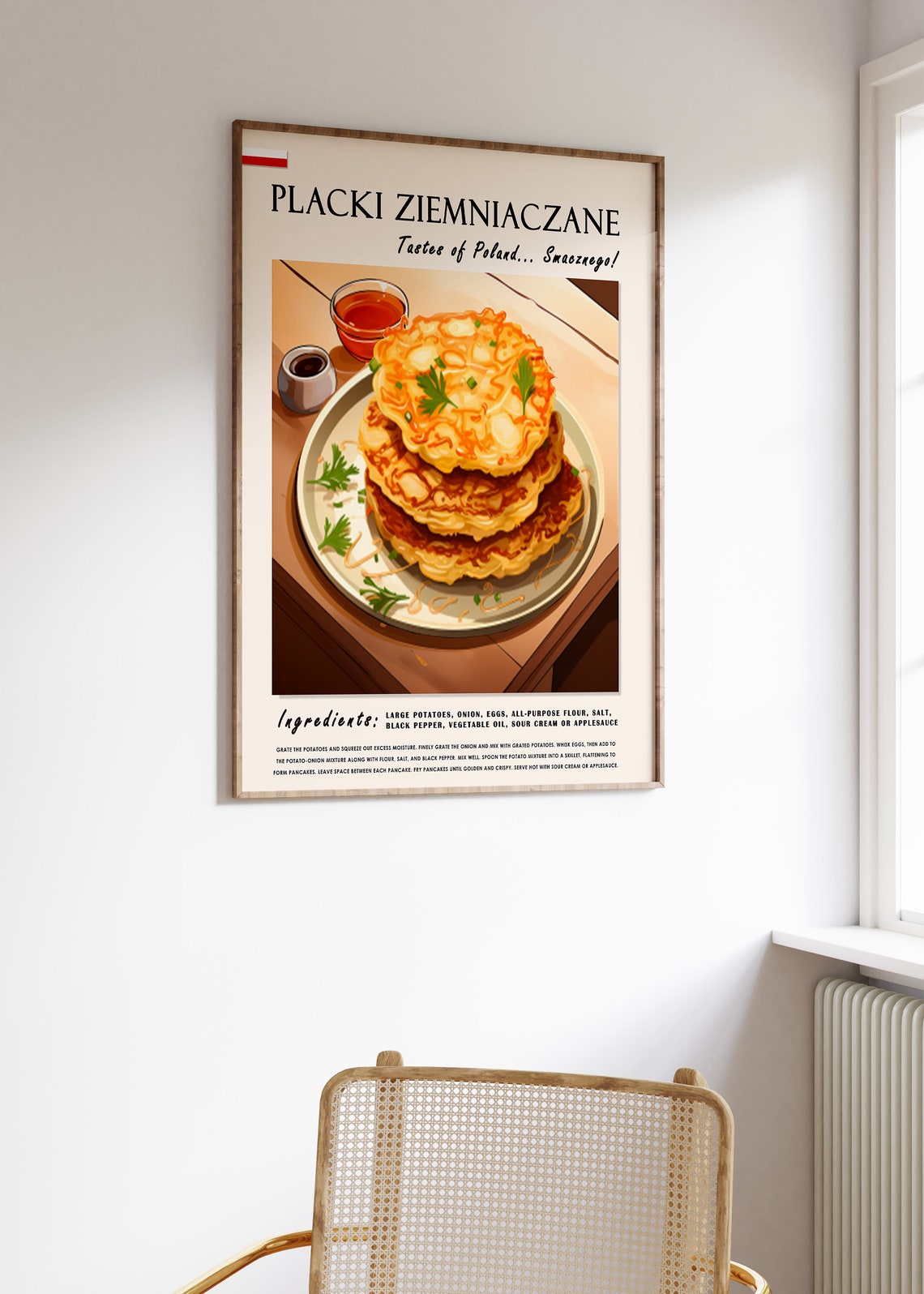 Placki Ziemniaczane Polish Food Poster Polish Food Print Eastern European Food Poster Kitchen Decor Polish Food Art Food Gift - Image 3