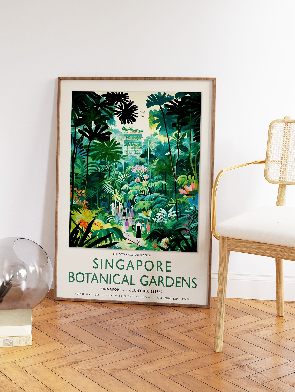 William Morris Singapore Botanical Gardens Floral Art Print - Image 2