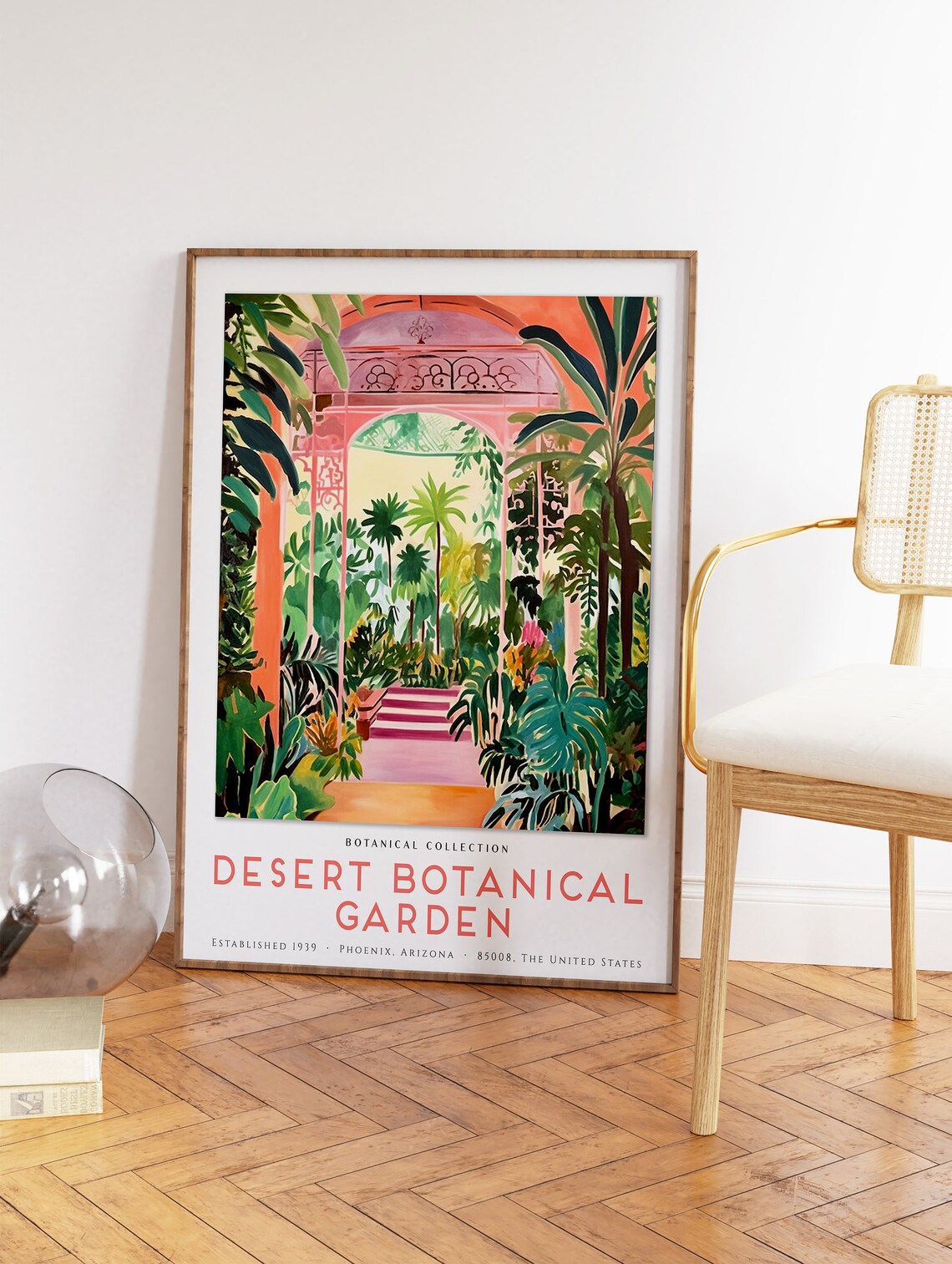 Arizona Botanical Desert Gardens Travel Poster, Vintage - Image 2