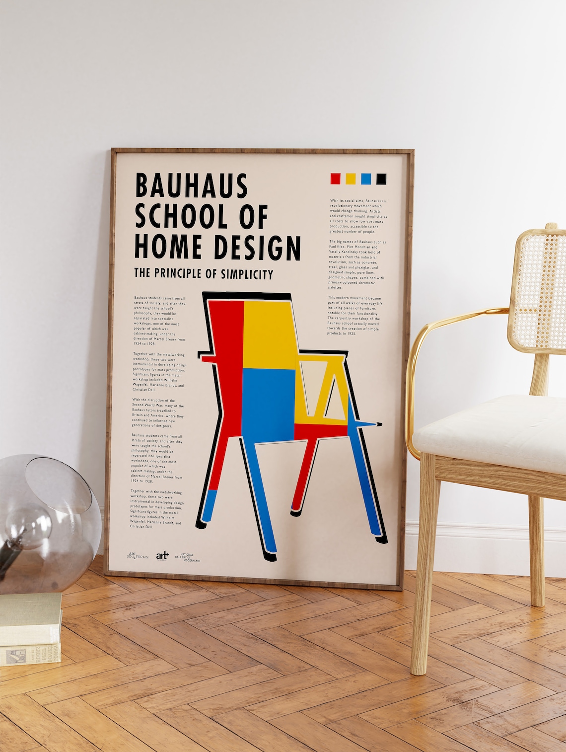 Retro Scandinavian Furniture Art Print, Vintage Swedish - Image 3