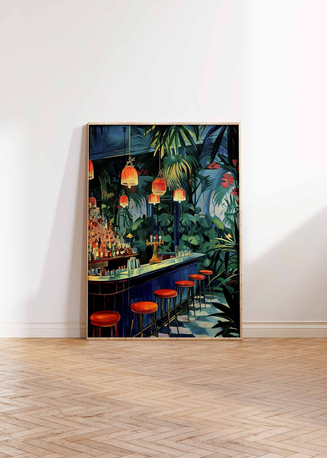 Retro Cocktail Bar Kitchen Art Poster - Image 2
