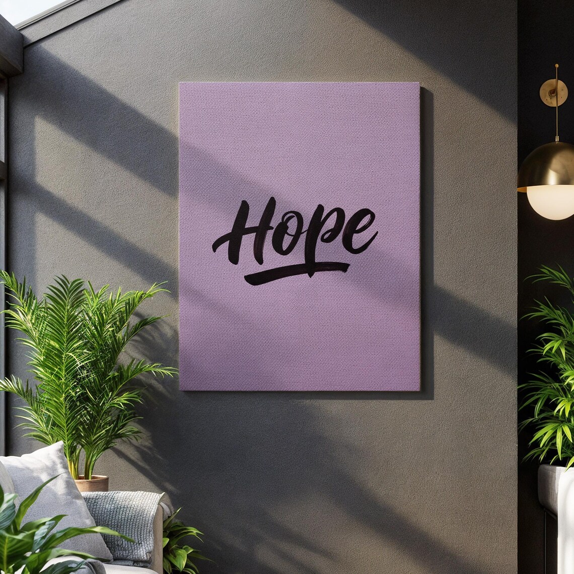 Hopeful Calligraphy Expression Inspirational Quote Display Positive Message Emphasis Inner Strength Keepsake Serene Typography Design