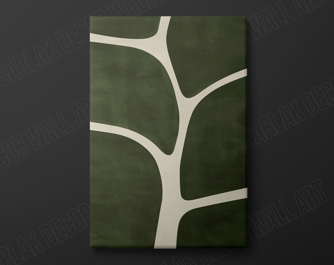 Green Abstract - Minimalist Art Print