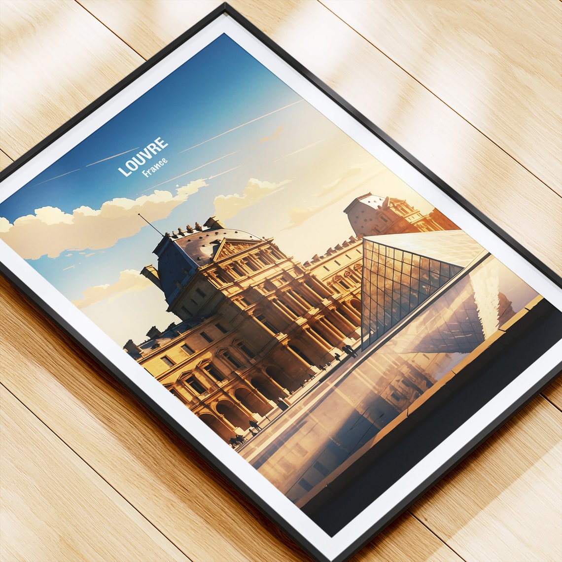 Louvre Museum Travel Poster Louvre France Art Print Paris Wall Decor French Gift Home Decor Collectible Travel Art - Image 4