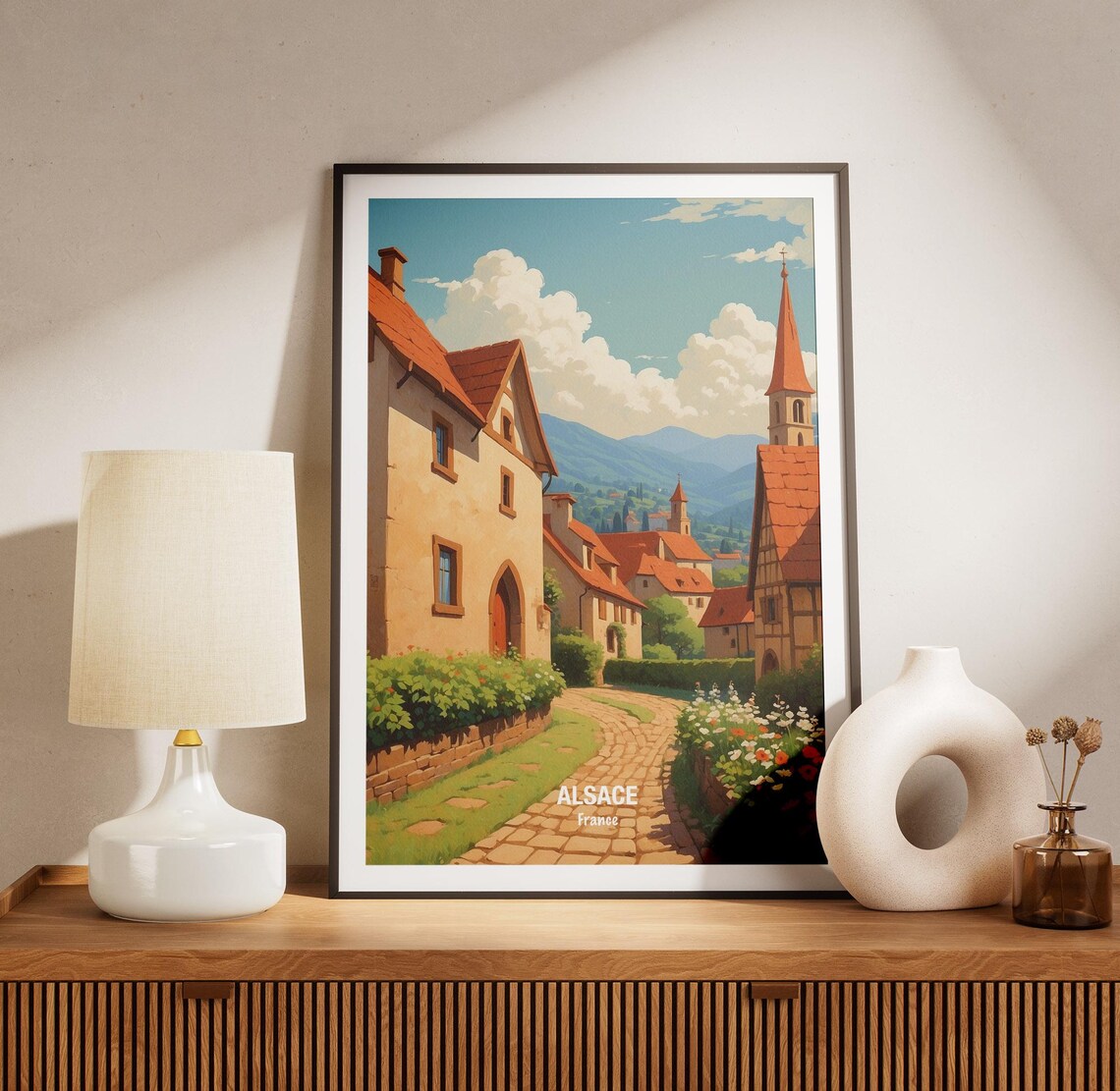 Alsace France Travel Poster Alsace Wall Art Alsace Print French Village Home Decor Gift Idea Travel Enthusiast Decor - Image 3