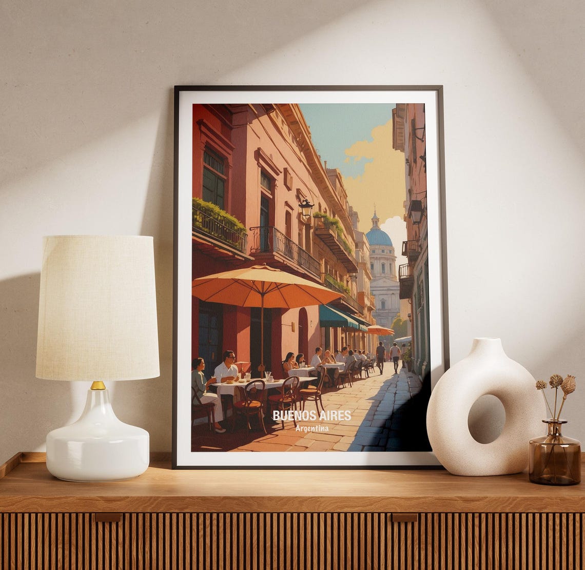 Buenos Aires Argentina Travel Poster Buenos Aires Wall Art South America Decor Gift For Travelers Vintage Travel Print - Image 3