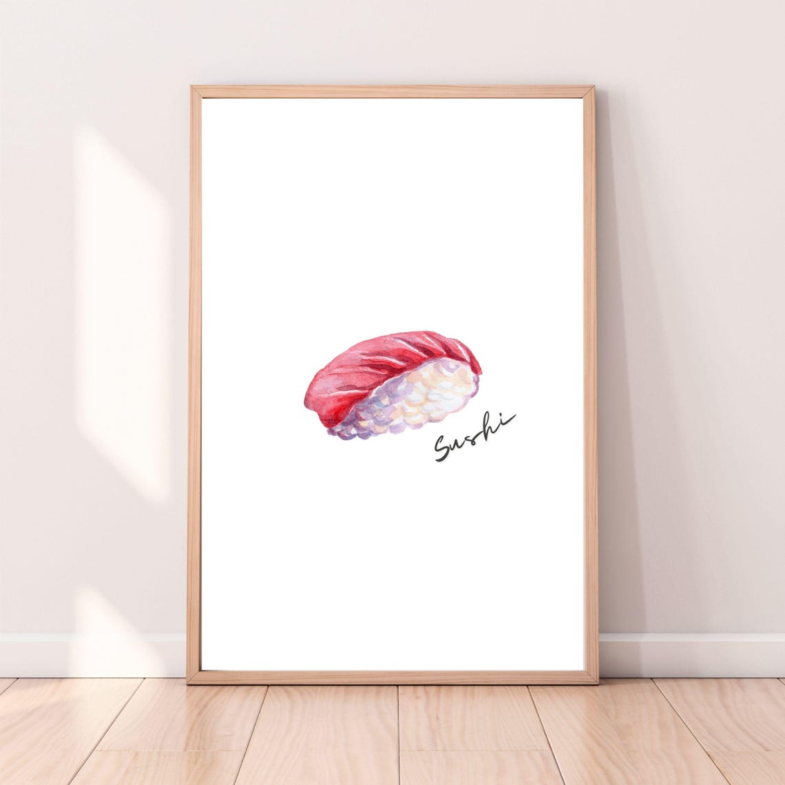 Tuna Paint Japanese Food Poster Japan Poster Tuna Poster Wall Art Home Decor Comfy Paint Japanese Food Poster Japanese Art Tuna