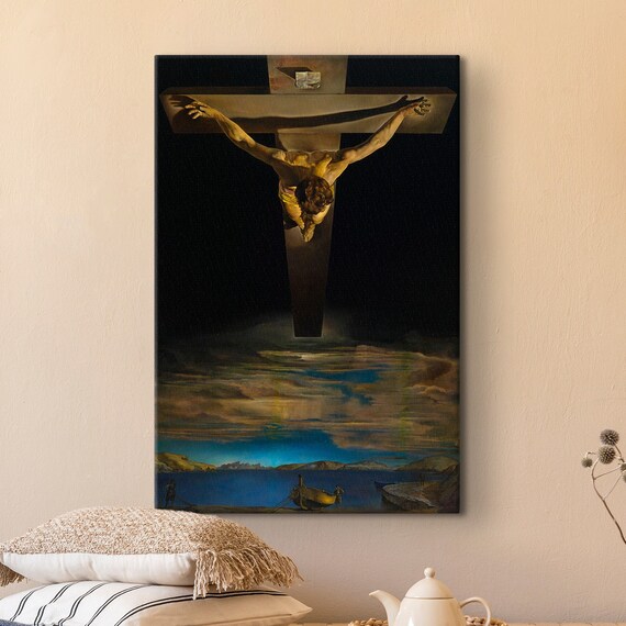 Salvador Dali Christ of Saint John of the Cross Surreal Poster
