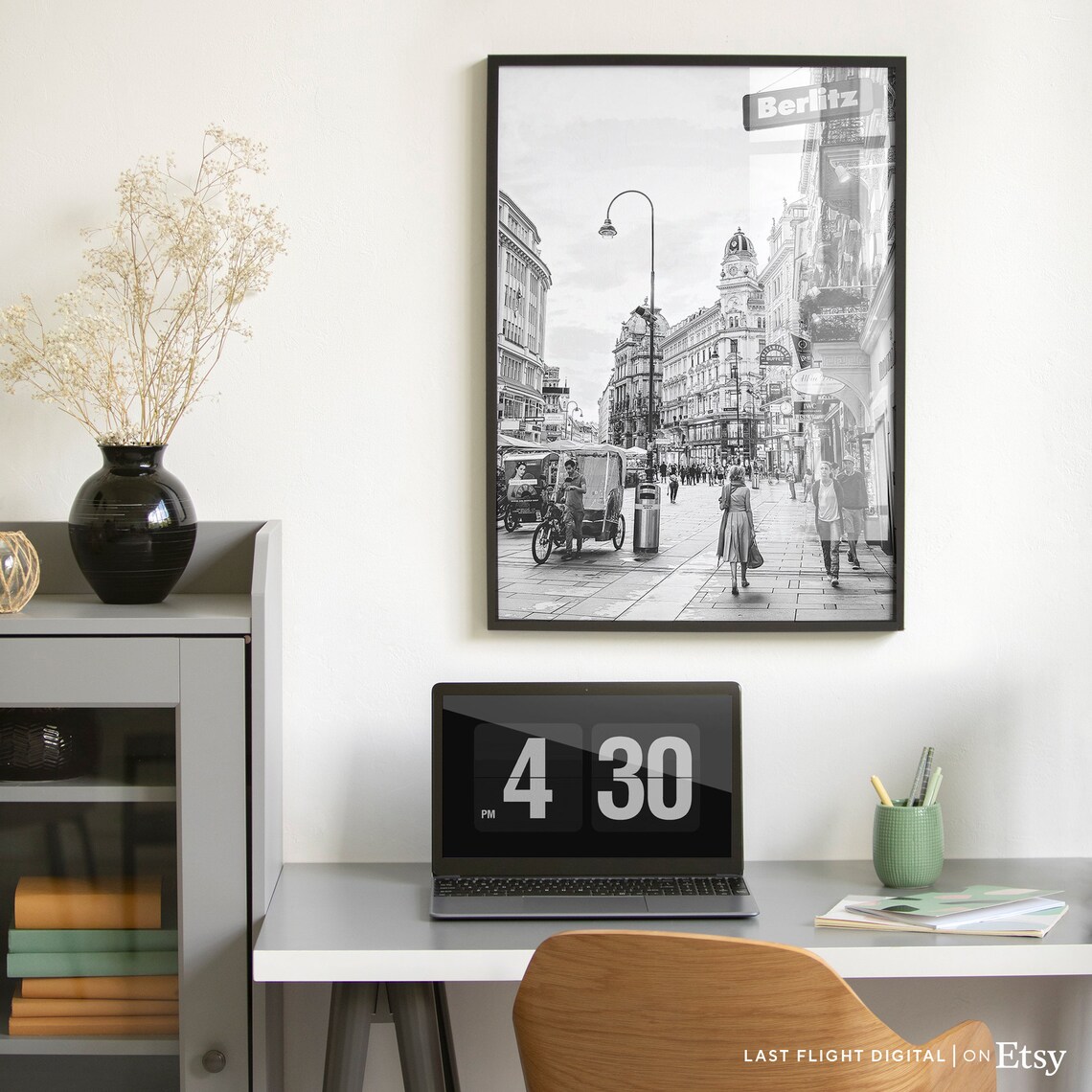 Vienna, Austria Travel Poster, City Streets Skyline - Image 2