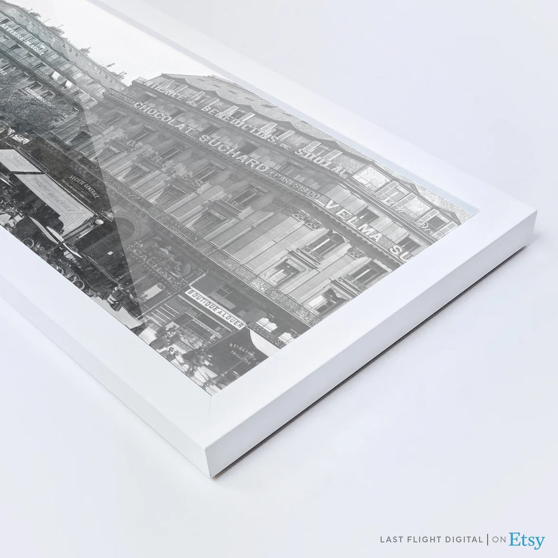 Vintage Paris Print France Poster Place De Lopera France Print Paris Poster Vintage Paris Photo Skyline Cityscape Old Paris Photo - Image 3