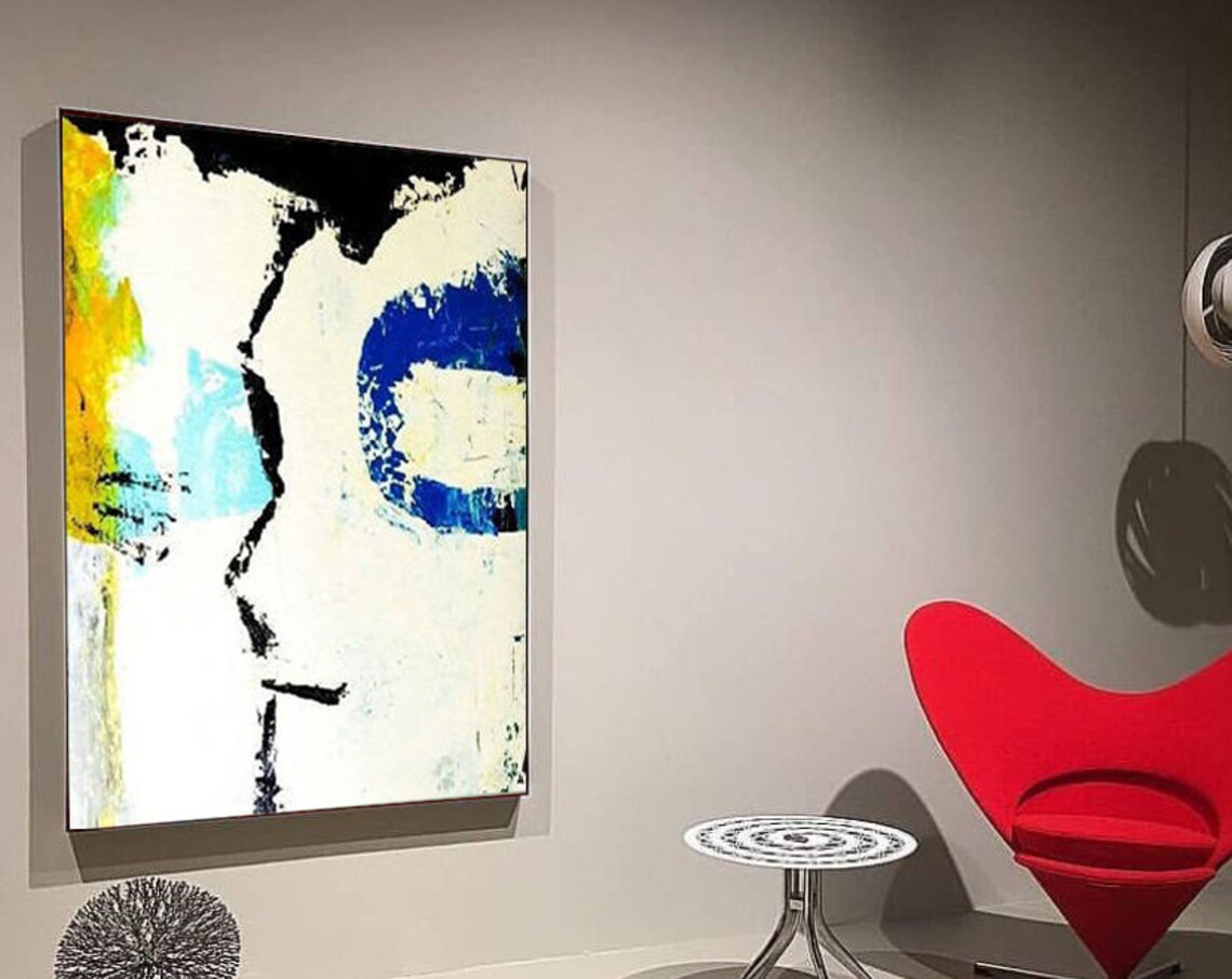 Abstract Acrylic Painting, Nursery Wall Art Print - Image 2