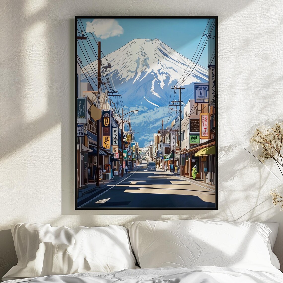 Mount Fuji Honcho Street Travel Poster, Japan - Image 3