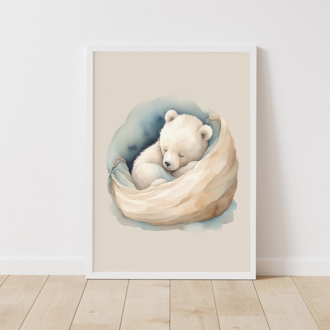 Bear Nursery Print Woodland Nursery Bear Print Bear Art Woodland Bear Art Animal Print Animal Art Print Watercolor Bear - Image 2