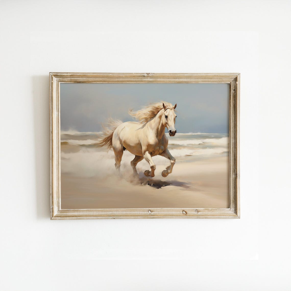 Horse Wall Art Farmhouse Wall Art Vintage Horse Painting Wall Art Oil Painting Prints
