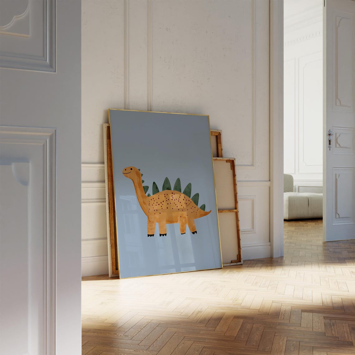 Stegosaurus Dinosaur Print Kids Room Wall Art Nursery Decor Boys Room Decor Eclectic Nursery - Image 2