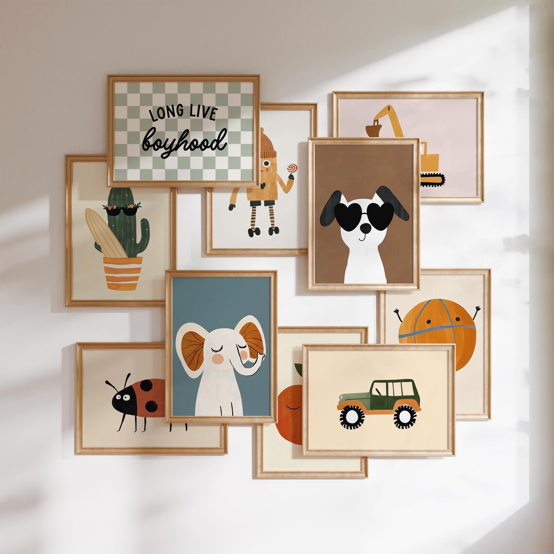 Modern Kids Wall Art Bundle, Nursery Decor - Image 3