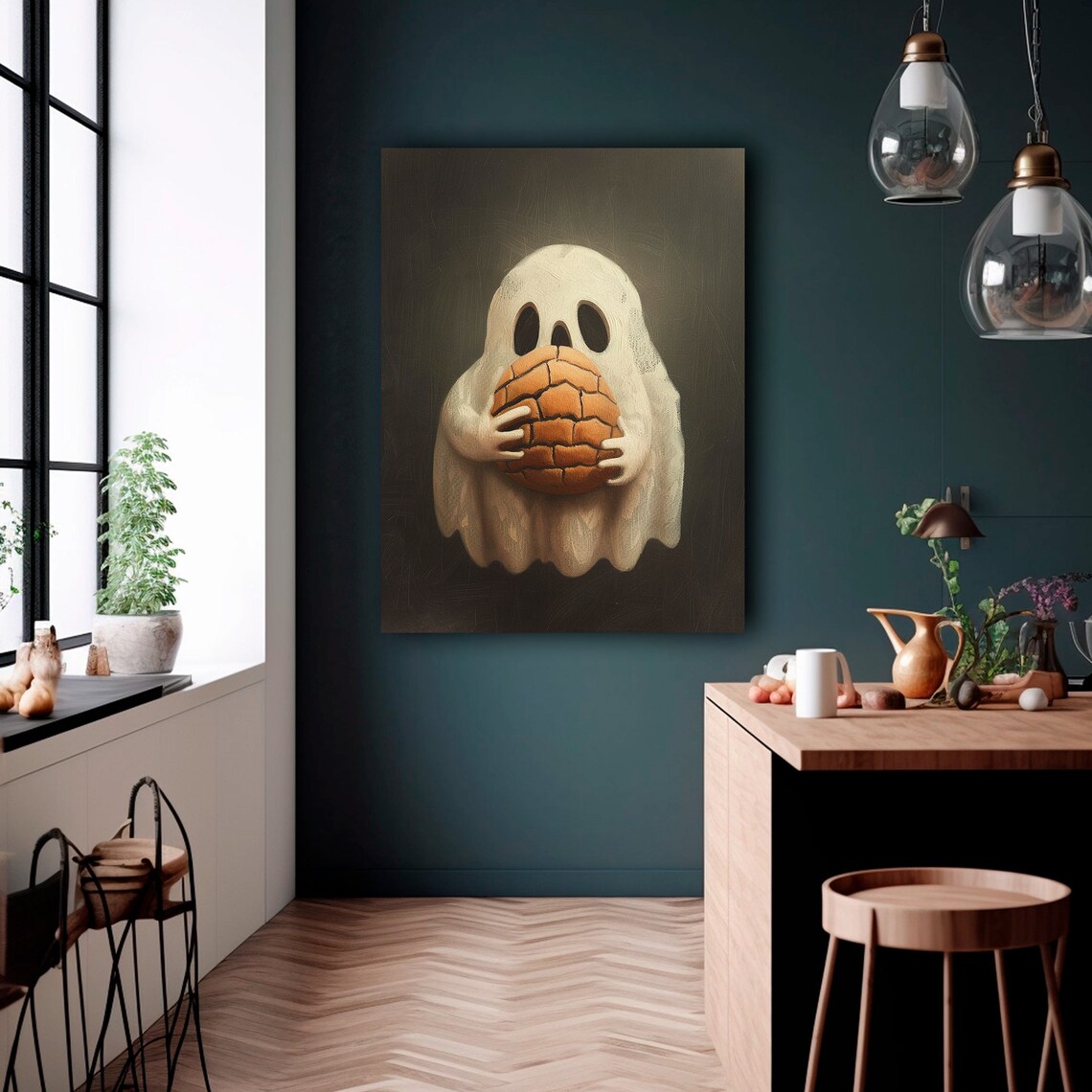 Ghost Painting Halloween Dark Academia Gothic Print - Image 5