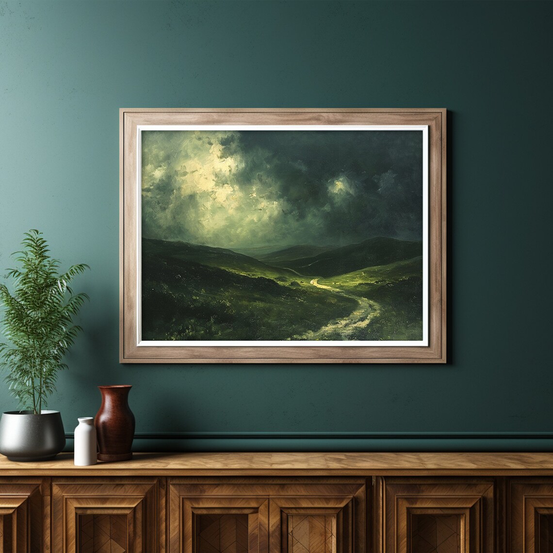 Irish Landscape Print, Dark Moody Rustic Ireland - Image 6