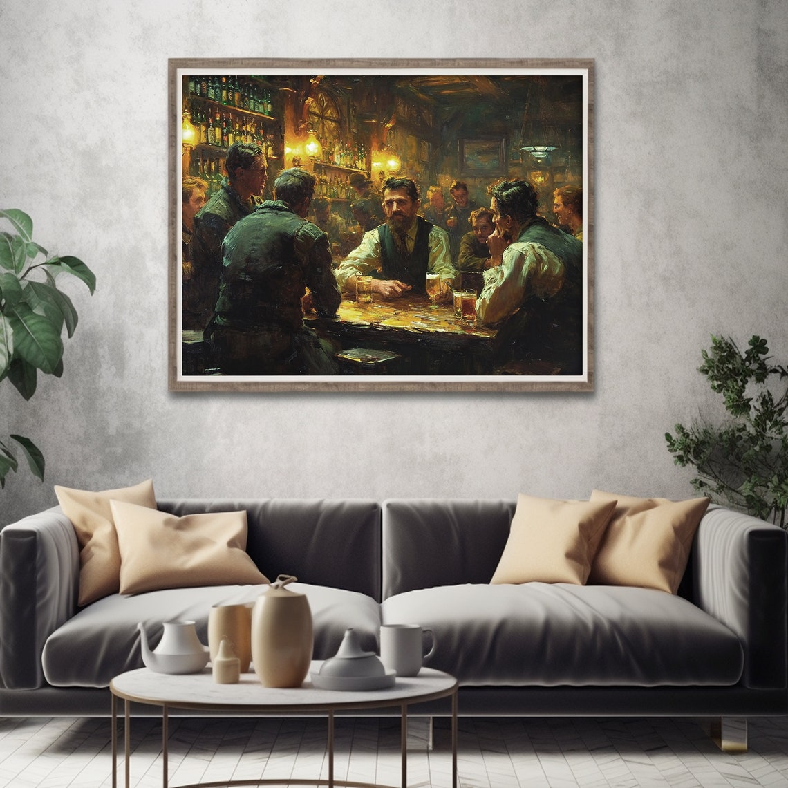 St Patricks Day Prints Dark Moody Irish Pub Art Rustic Clover Wall Art Irish Wall Decor Shamrock Print Decor - Image 4
